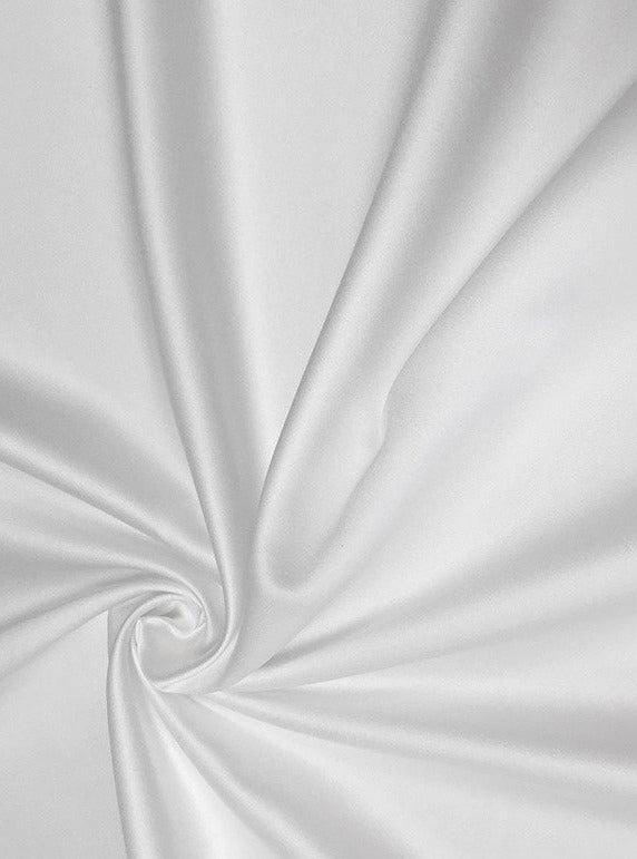 White Stretch Crepe Back Satin