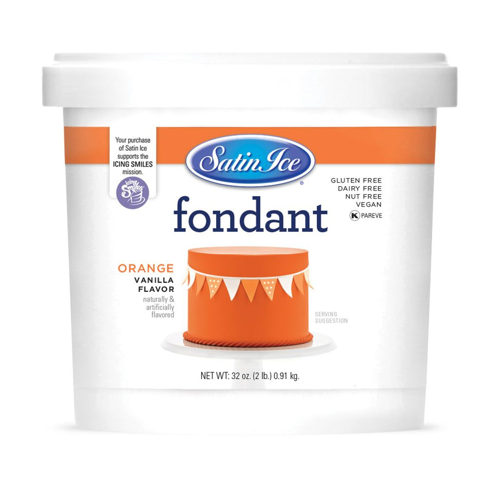 Satin Ice Orange Vanilla Fondant, 2 Lbs