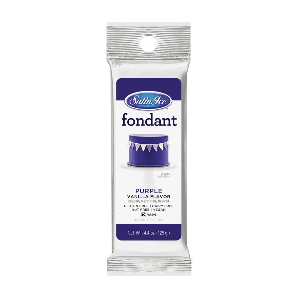 Satin Ice Purple Vanilla Fondant, 4 Ounce