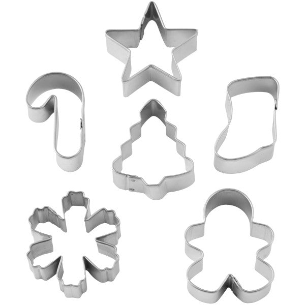Wilton Mini Christmas Cookie Cutters, 6-Piece Set