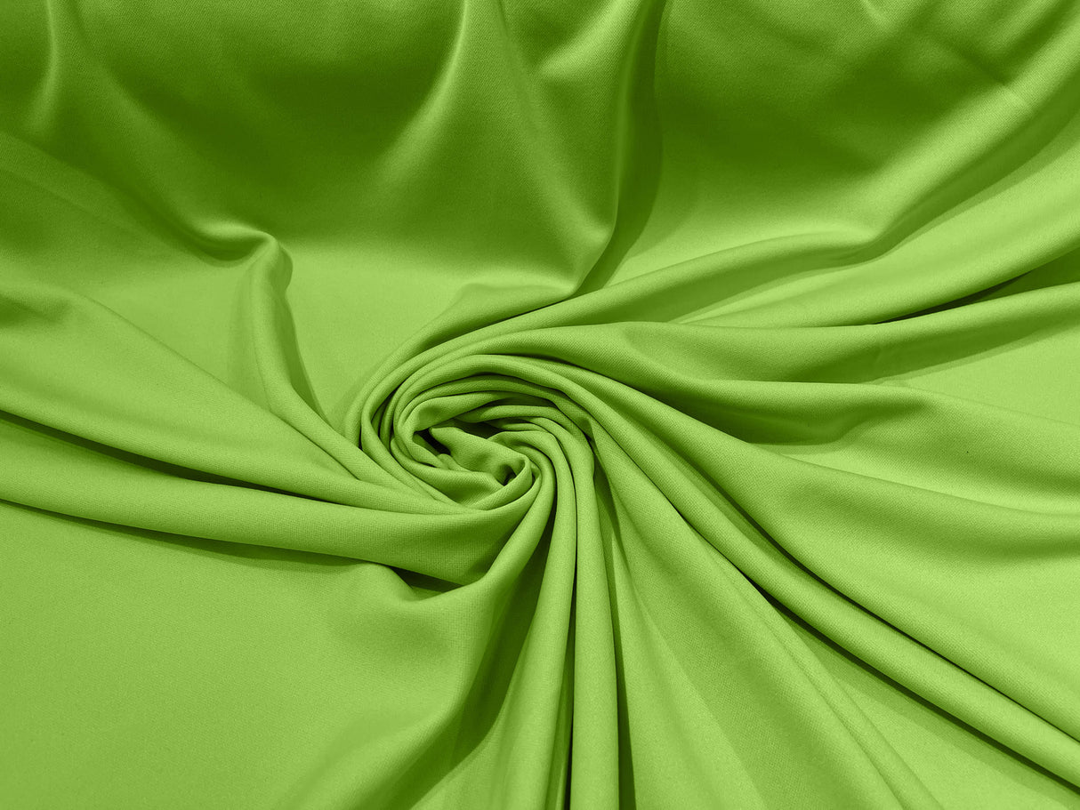 Scuba Double Knit Polyester Fabric - Solid Color, 58/60" Width, 180 GSM (1 Yard)