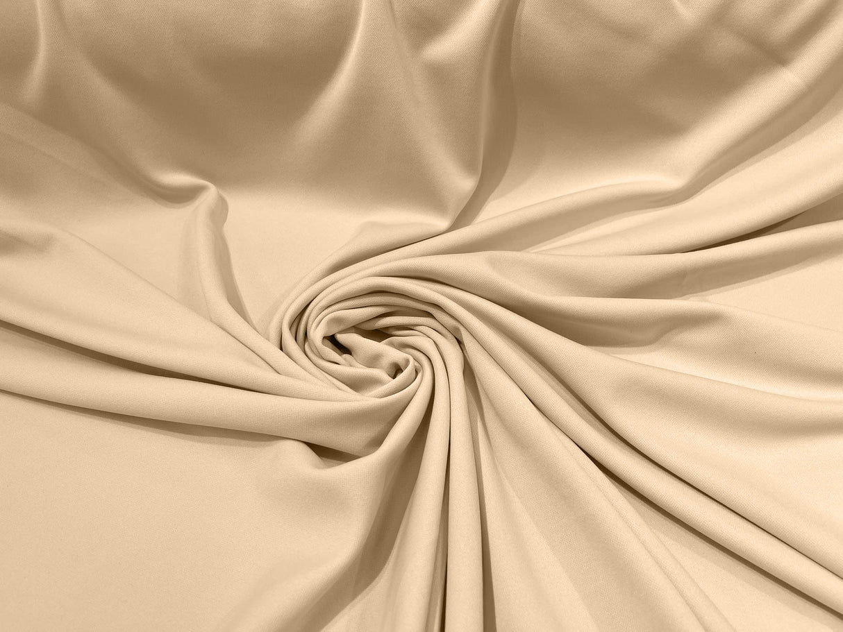 Scuba Double Knit Polyester Fabric - Solid Color, 58/60" Width, 180 GSM (1 Yard)