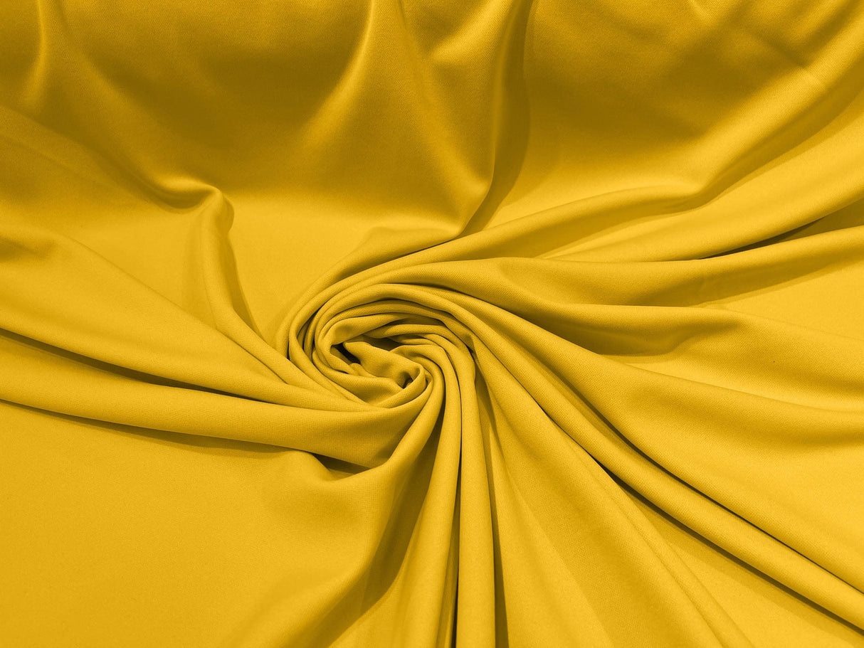 Scuba Double Knit Polyester Fabric - Solid Color, 58/60" Width, 180 GSM (1 Yard)