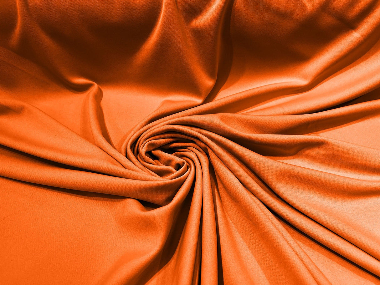 Scuba Double Knit Polyester Fabric - Solid Color, 58/60" Width, 180 GSM (1 Yard)