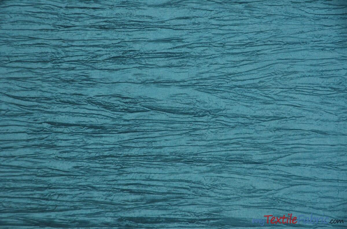Crease Taffeta Crush Taffeta Polyester Fabric - Crushed Texture, 50/52" Width (Continuous Yards Or By Bolt)