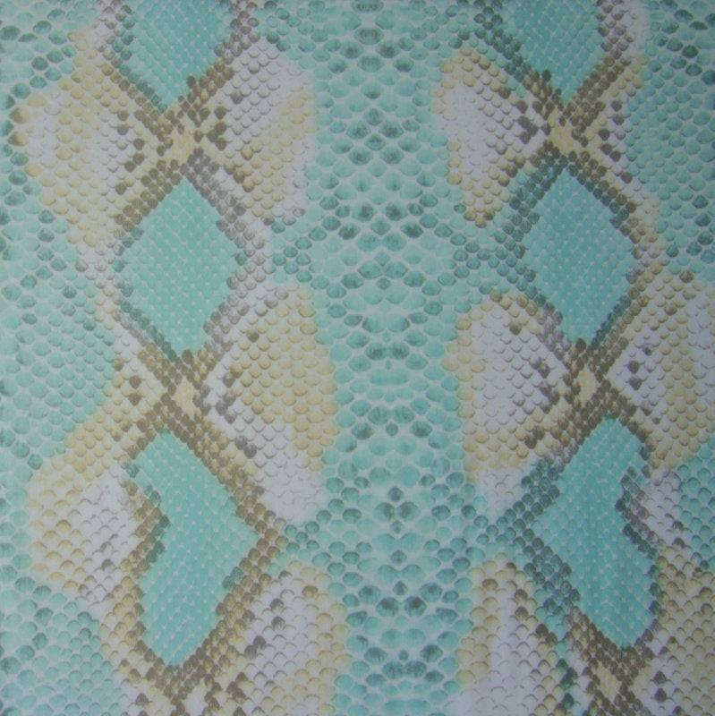 Swim Knit Nylon Lycra Seafoam Python UV Treated