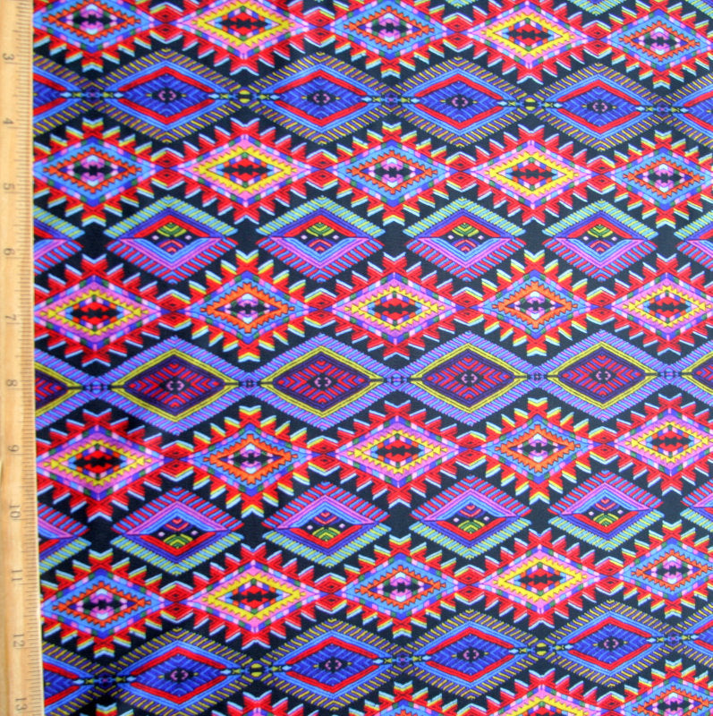 Swim Knit Nylon Lycra Sedona Tribal Print