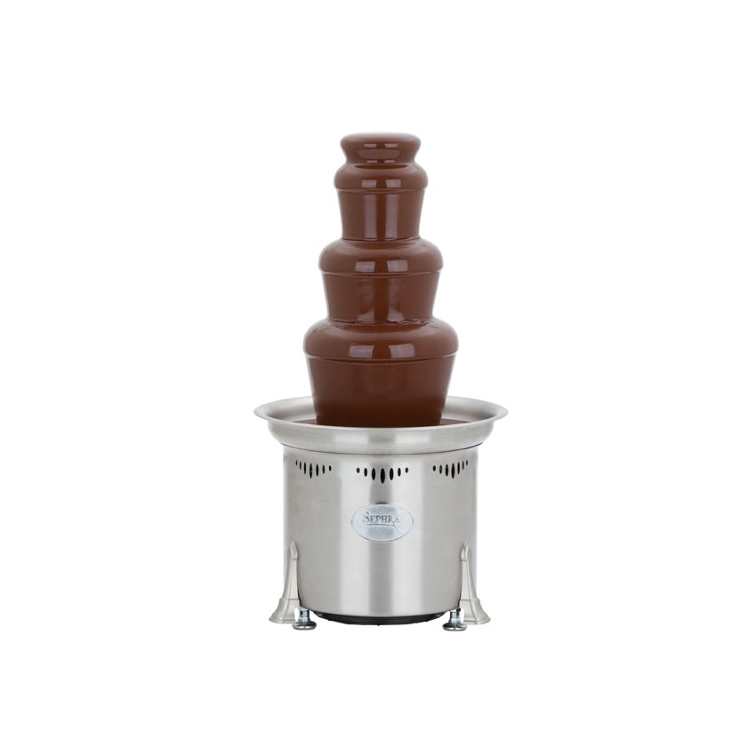 Sephra 23" Cortez Commercial Brushed Stainless Steel Chocolate Fountain