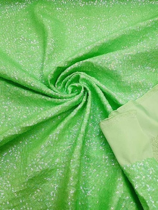 Sequin Spandex Fabric - Iridescent Mini Glitz Sequins, 54" Width (1 Yard)
