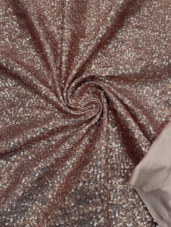 Sequin Spandex Fabric - Iridescent Mini Glitz Sequins, 54" Width (1 Yard)