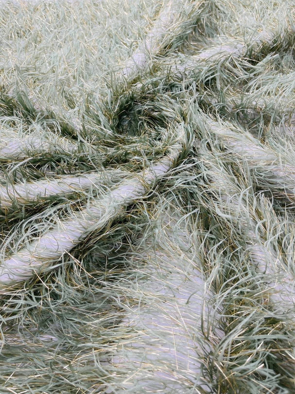 Shaggy Jacquard Faux Ostrich Eye Lash Faux Fur Fabric - 54" Wide, Multi Color (1 Yard)