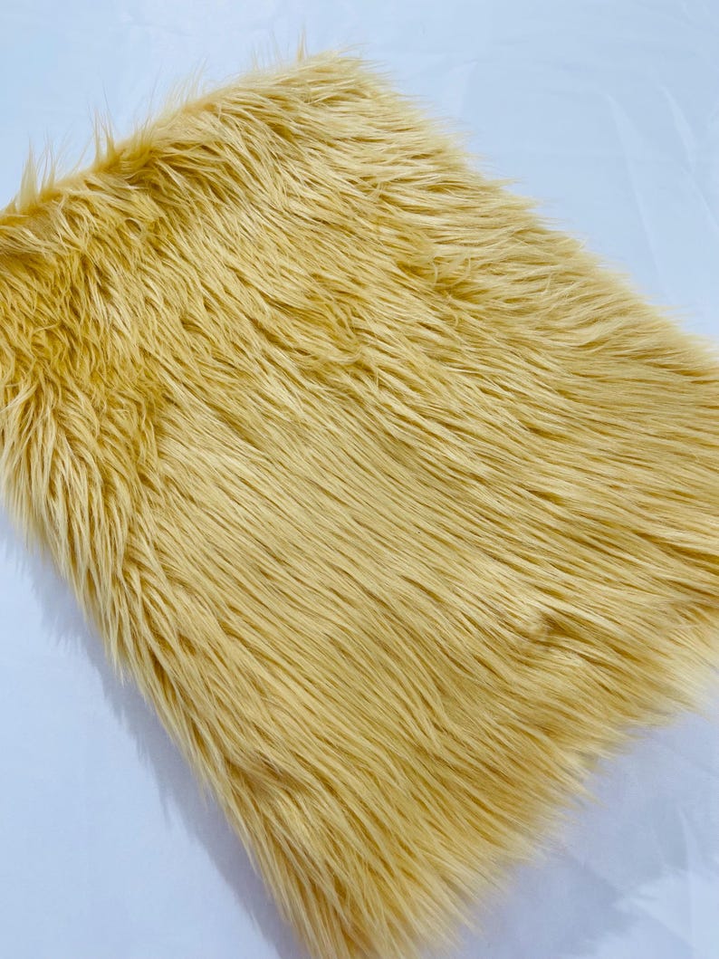 Shaggy Vegan Faux Fur Faux Fur Fabric - 58" Width, Color Options (1 Yard)