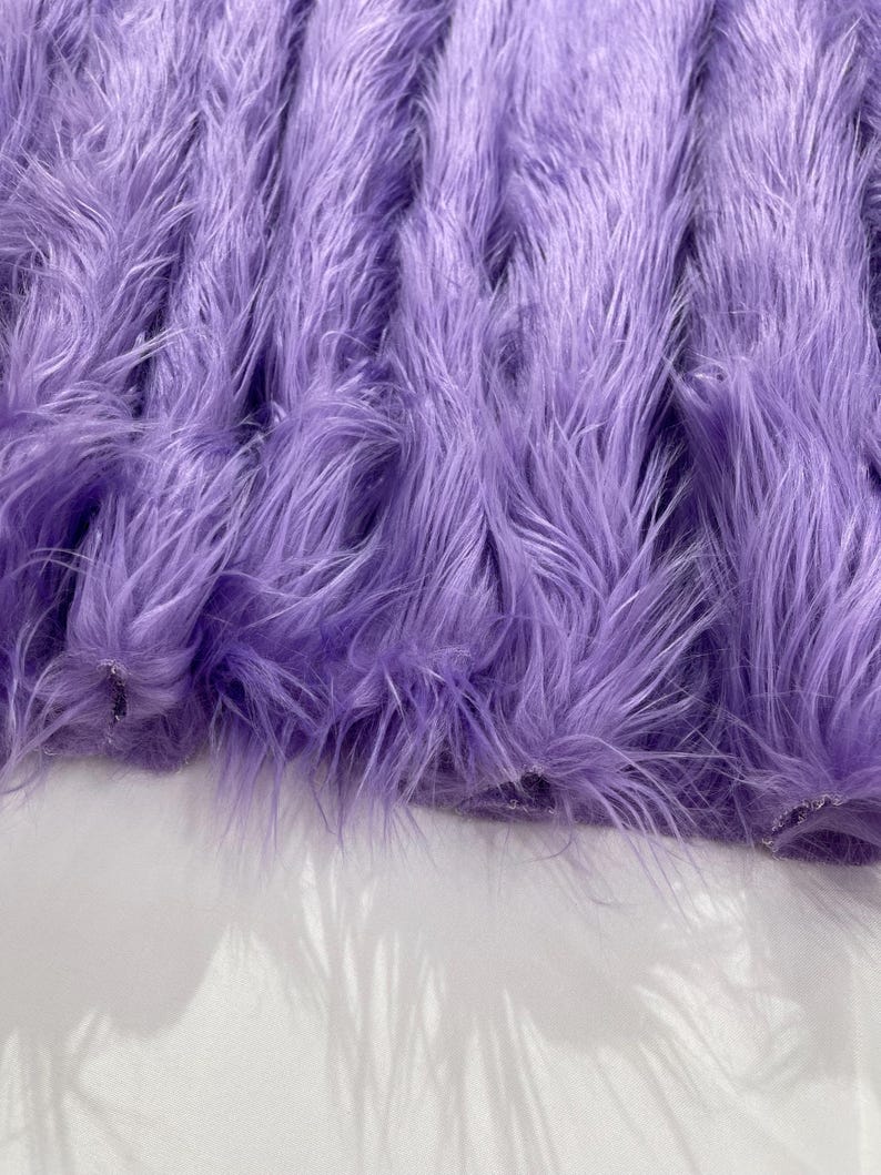 Shaggy Vegan Faux Fur Faux Fur Fabric - 58" Width, Color Options (1 Yard)