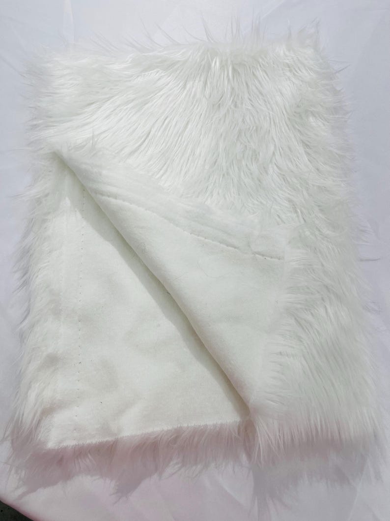 Shaggy Vegan Faux Fur Faux Fur Fabric - 58" Width, Color Options (1 Yard)