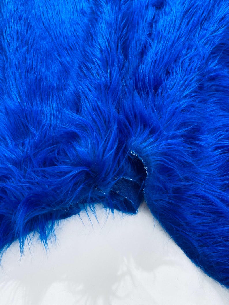 Shaggy Vegan Faux Fur Faux Fur Fabric - 58" Width, Color Options (1 Yard)
