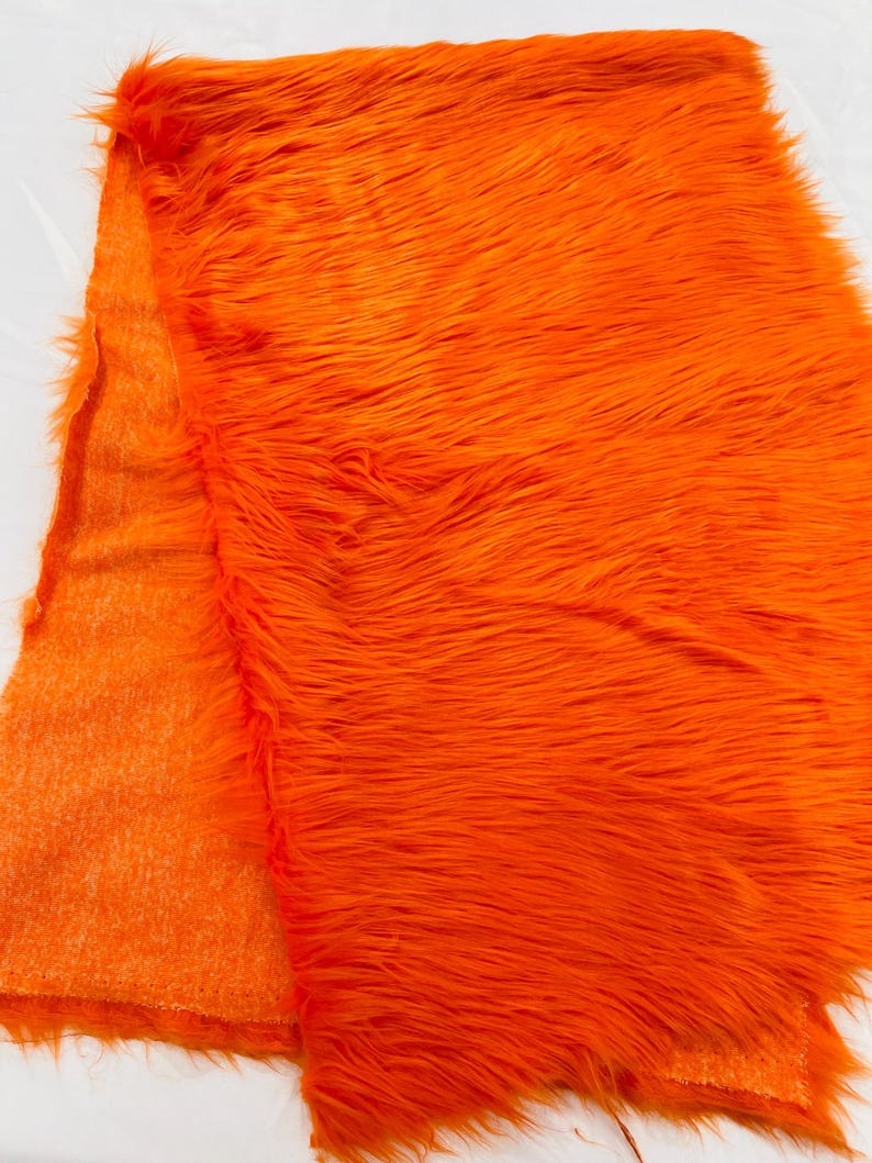 Shaggy Vegan Faux Fur Faux Fur Fabric - 58" Width, Color Options (1 Yard)