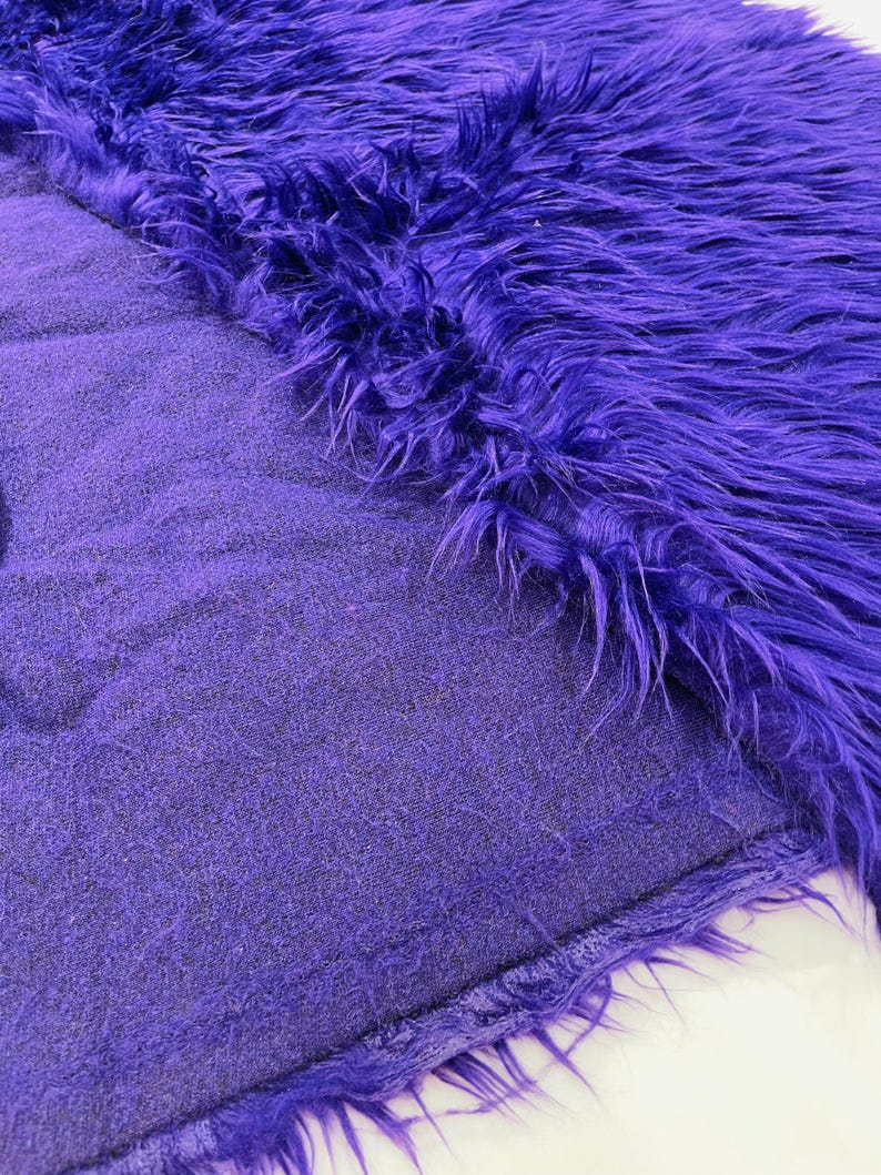 Shaggy Vegan Faux Fur Faux Fur Fabric - 58" Width, Color Options (1 Yard)