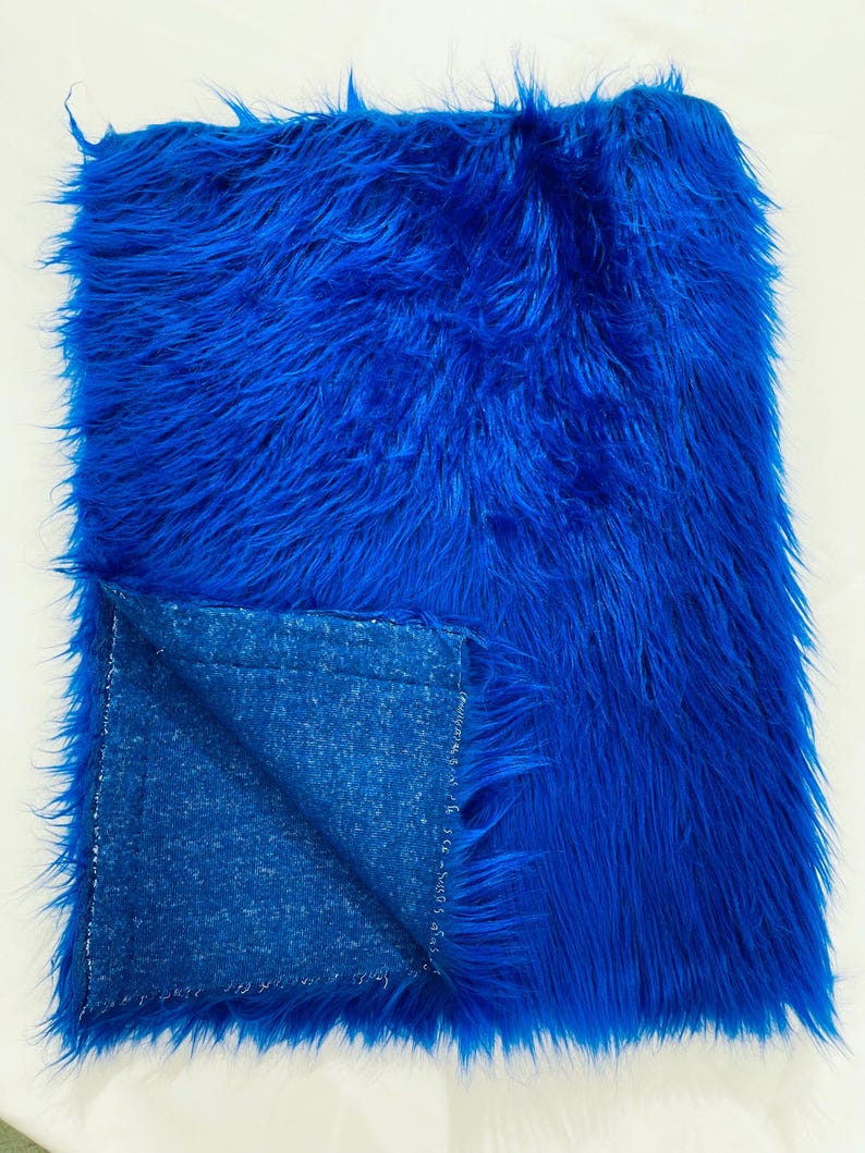 Shaggy Vegan Faux Fur Faux Fur Fabric - 58" Width, Color Options (1 Yard)