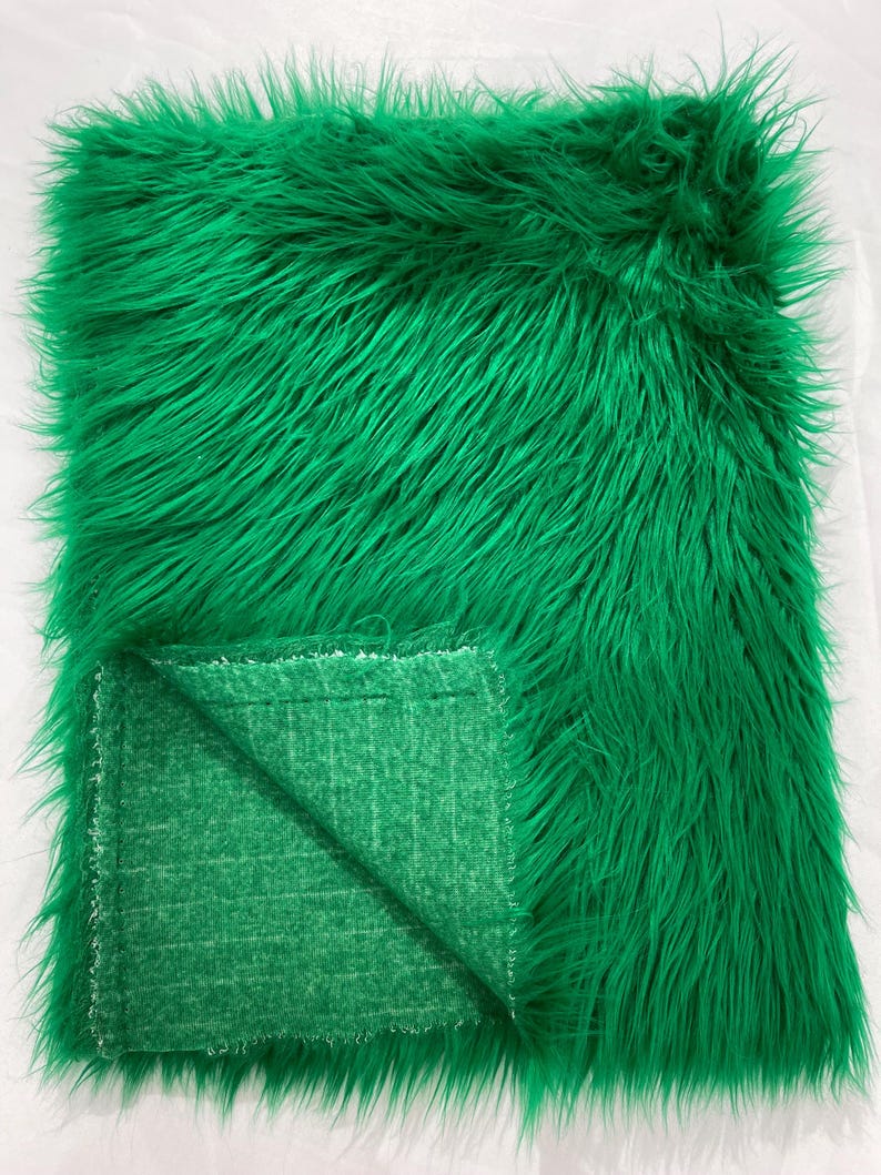Shaggy Vegan Faux Fur Faux Fur Fabric - 58" Width, Color Options (1 Yard)