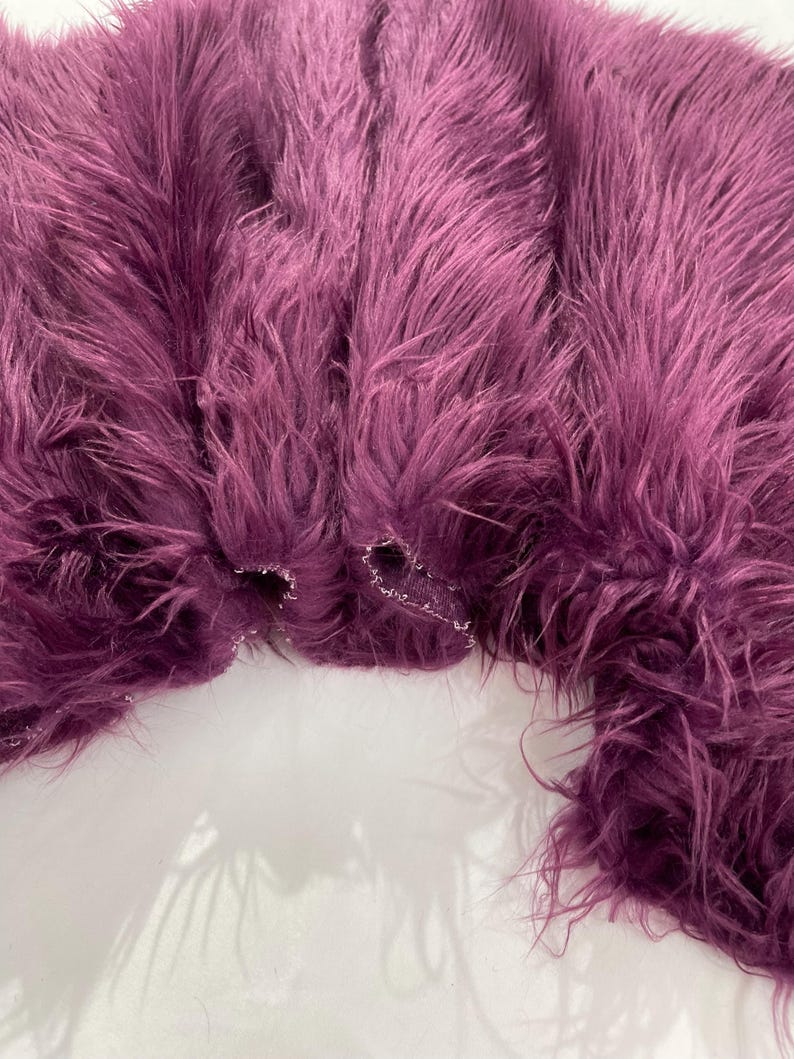 Shaggy Vegan Faux Fur Faux Fur Fabric - 58" Width, Color Options (1 Yard)