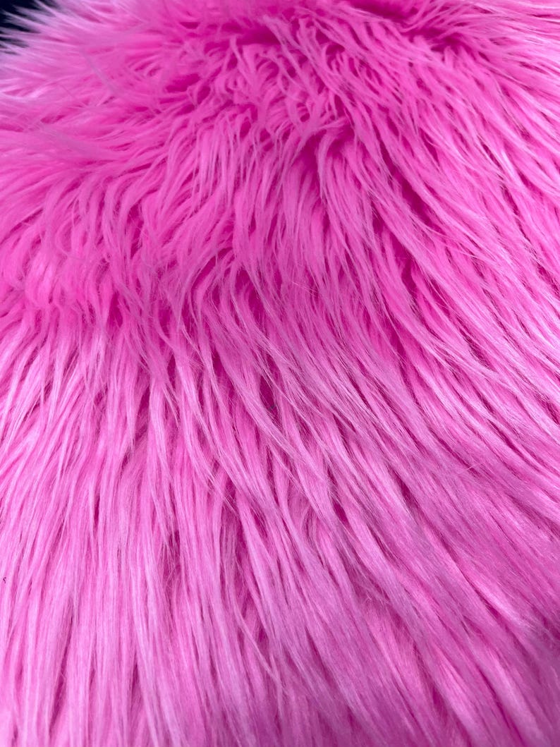 Shaggy Vegan Faux Fur Faux Fur Fabric - 58" Width, Color Options (1 Yard)