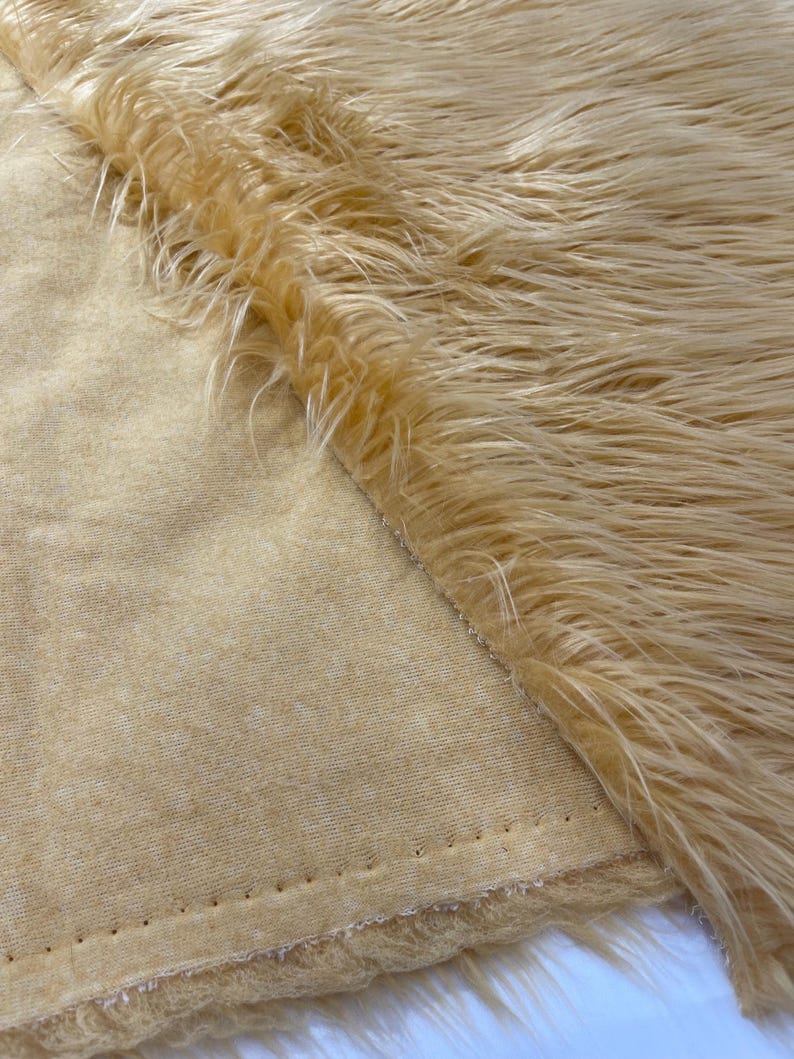 Shaggy Vegan Faux Fur Faux Fur Fabric - 58" Width, Color Options (1 Yard)