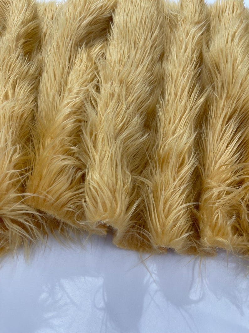 Shaggy Vegan Faux Fur Faux Fur Fabric - 58" Width, Color Options (1 Yard)