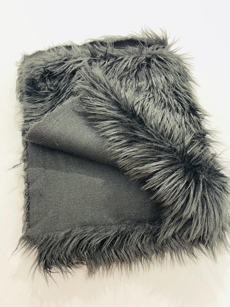 Shaggy Vegan Faux Fur Faux Fur Fabric - 58" Width, Color Options (1 Yard)