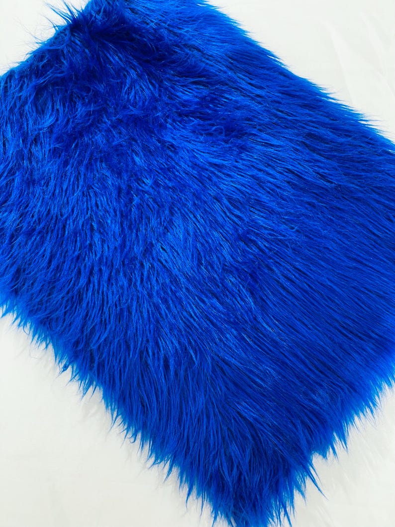 Shaggy Vegan Faux Fur Faux Fur Fabric - 58" Width, Color Options (1 Yard)
