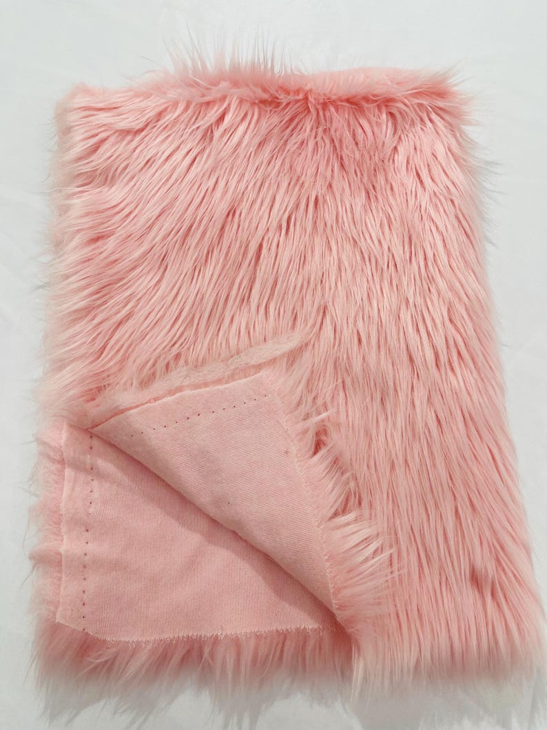 Shaggy Vegan Faux Fur Faux Fur Fabric - 58" Width, Color Options (1 Yard)