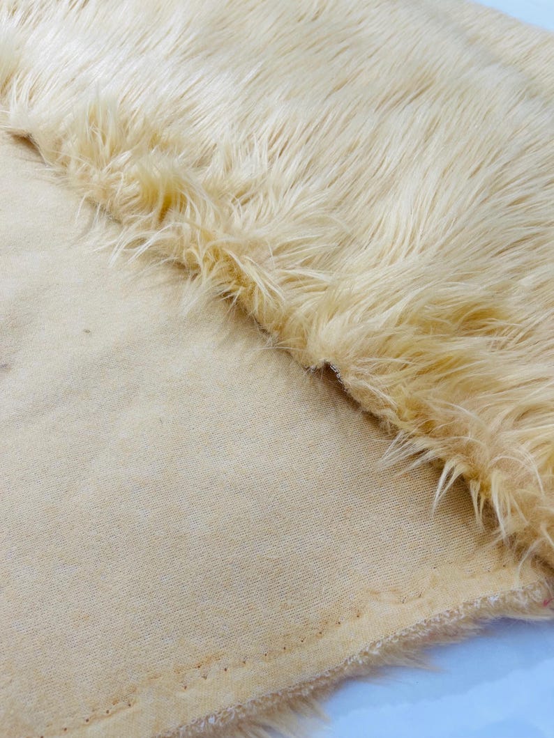 Shaggy Vegan Faux Fur Faux Fur Fabric - 58" Width, Color Options (1 Yard)