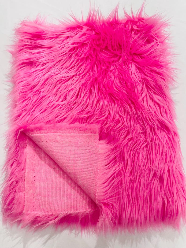Shaggy Vegan Faux Fur Faux Fur Fabric - 58" Width, Color Options (1 Yard)