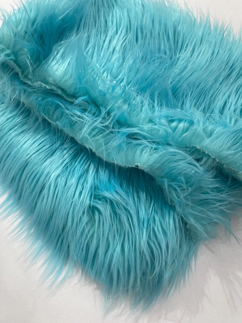 Shaggy Vegan Faux Fur Faux Fur Fabric - 58" Width, Color Options (1 Yard)