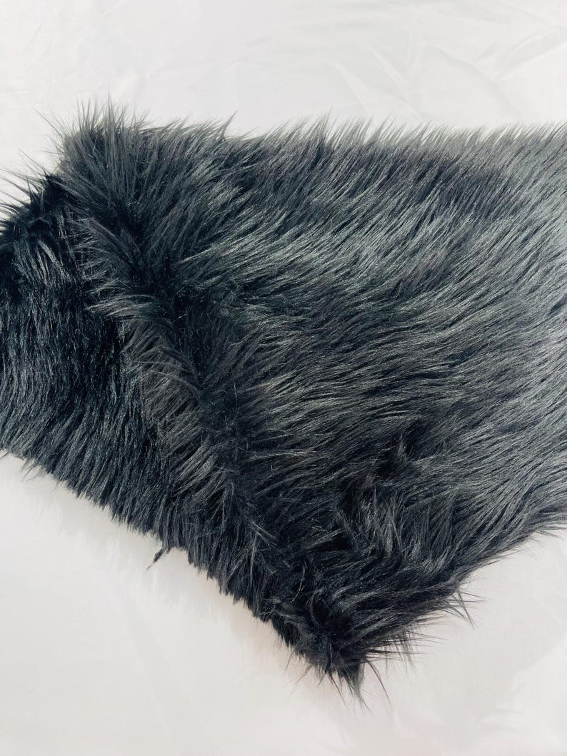 Shaggy Vegan Faux Fur Faux Fur Fabric - 58" Width, Color Options (1 Yard)
