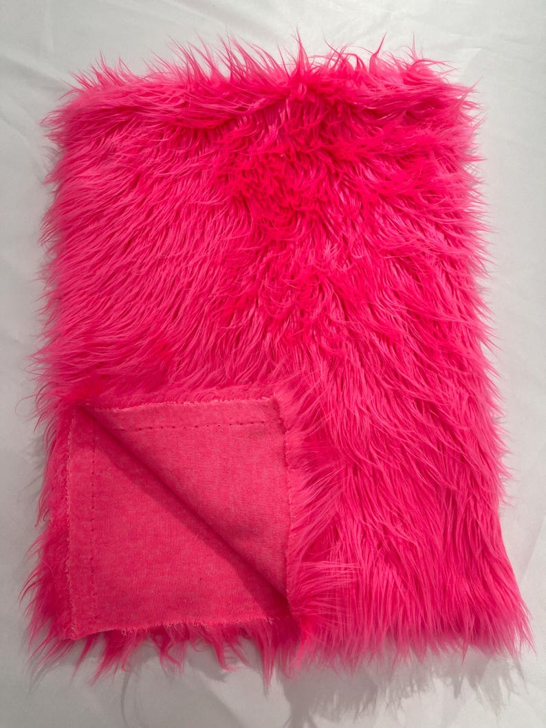 Shaggy Vegan Faux Fur Faux Fur Fabric - 58" Width, Color Options (1 Yard)