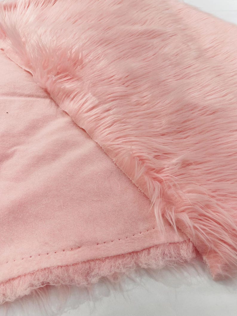 Shaggy Vegan Faux Fur Faux Fur Fabric - 58" Width, Color Options (1 Yard)