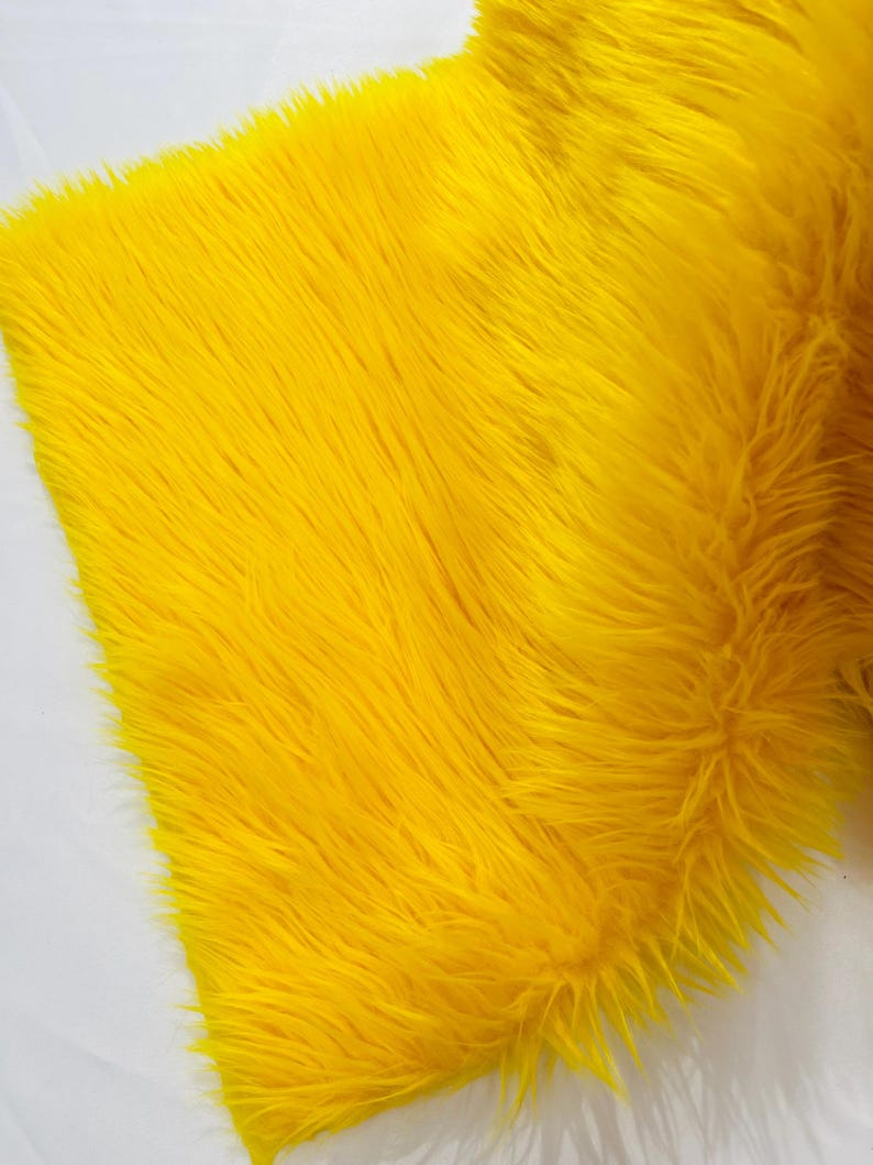 Shaggy Vegan Faux Fur Faux Fur Fabric - 58" Width, Color Options (1 Yard)