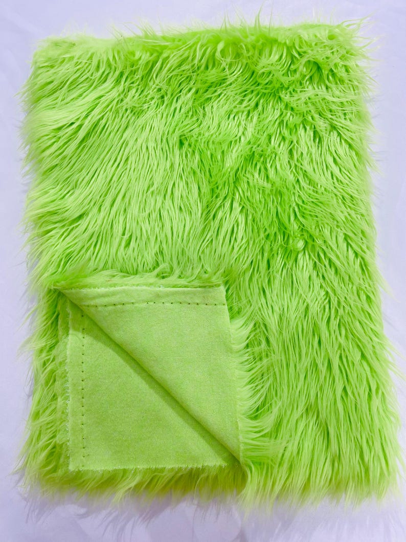 Shaggy Vegan Faux Fur Faux Fur Fabric - 58" Width, Color Options (1 Yard)