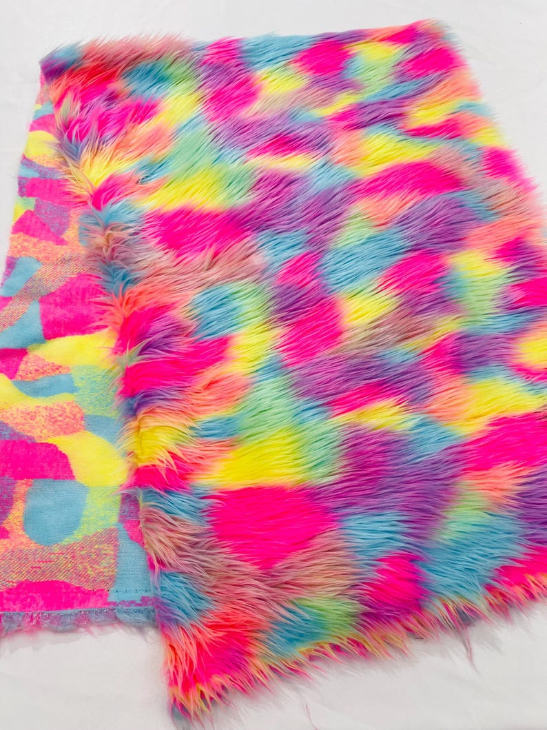 Shaggy Vegan Faux Fur Faux Fur Fabric - 58" Width, Color Options (1 Yard)