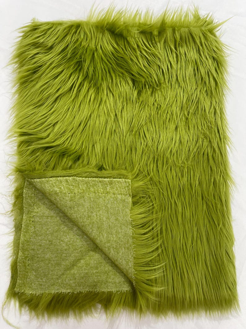 Shaggy Vegan Faux Fur Faux Fur Fabric - 58" Width, Color Options (1 Yard)