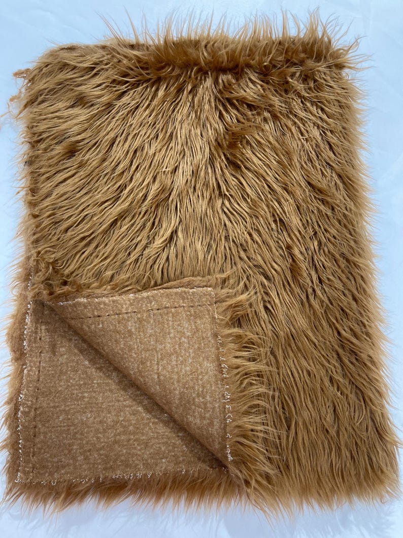 Shaggy Vegan Faux Fur Faux Fur Fabric - 58" Width, Color Options (1 Yard)