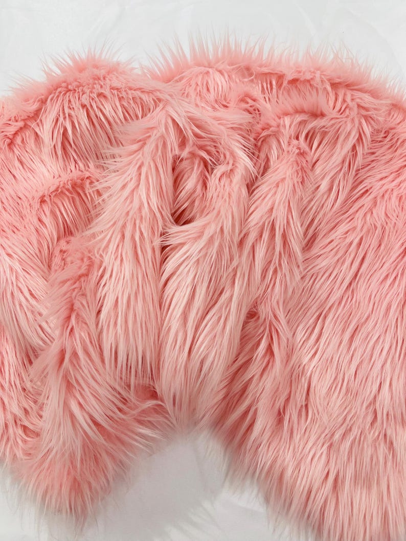 Shaggy Vegan Faux Fur Faux Fur Fabric - 58" Width, Color Options (1 Yard)