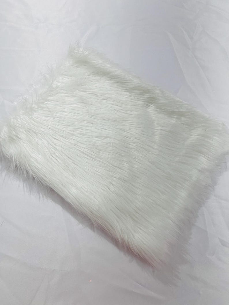 Shaggy Vegan Faux Fur Faux Fur Fabric - 58" Width, Color Options (1 Yard)