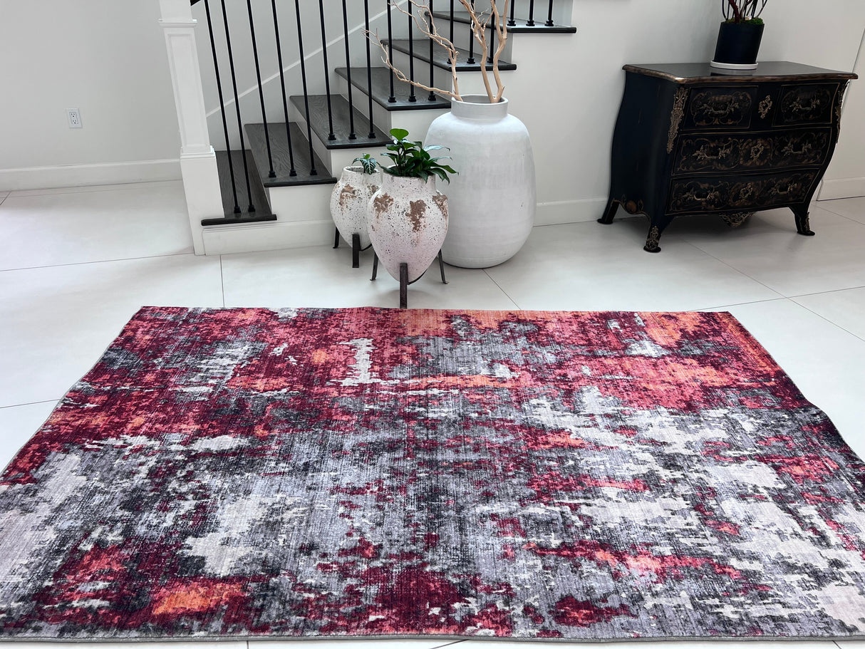 SHAH-26 Polyester Fabric - Foldable Anti-Slip Area Rug, 5' X 8', 8' X 11" (1 Unit)