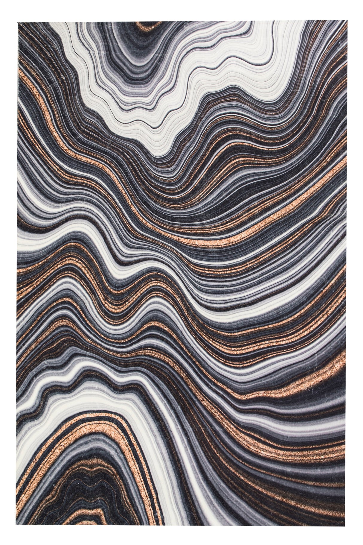 SHAH-27 Polyester Fabric - Foldable Anti-Slip Area Rug, 5' X 8' And 8' X 11' (1 Piece)
