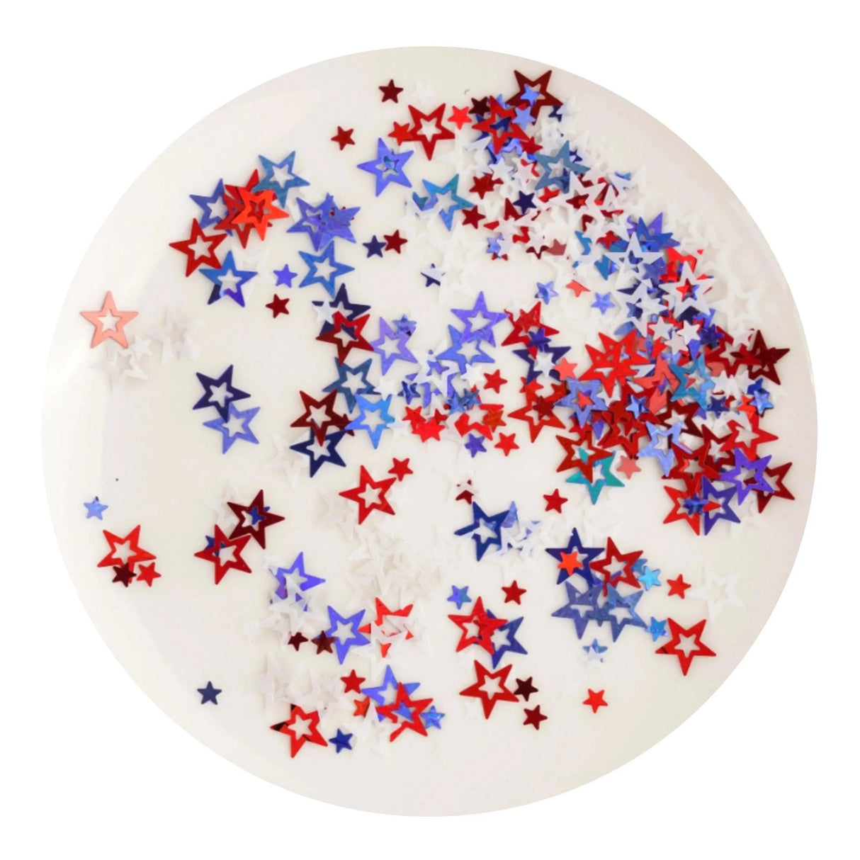 Shaped Glitter Americana - Stars (2 oz Bag)