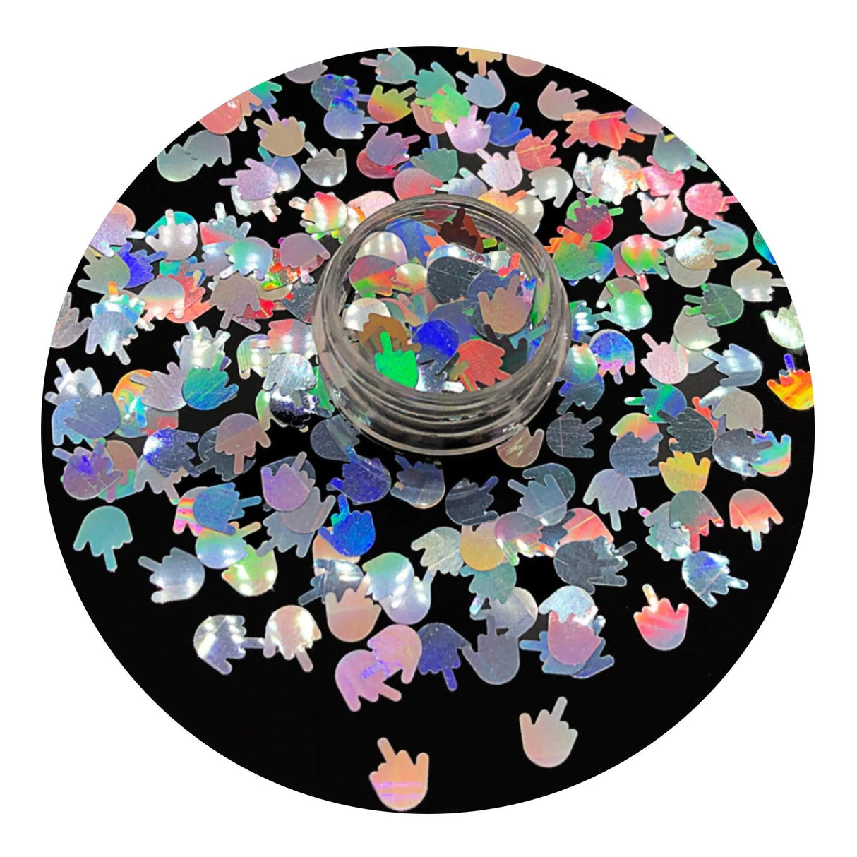 Shaped Glitter Classic - Middle Finger (2 oz Bag)