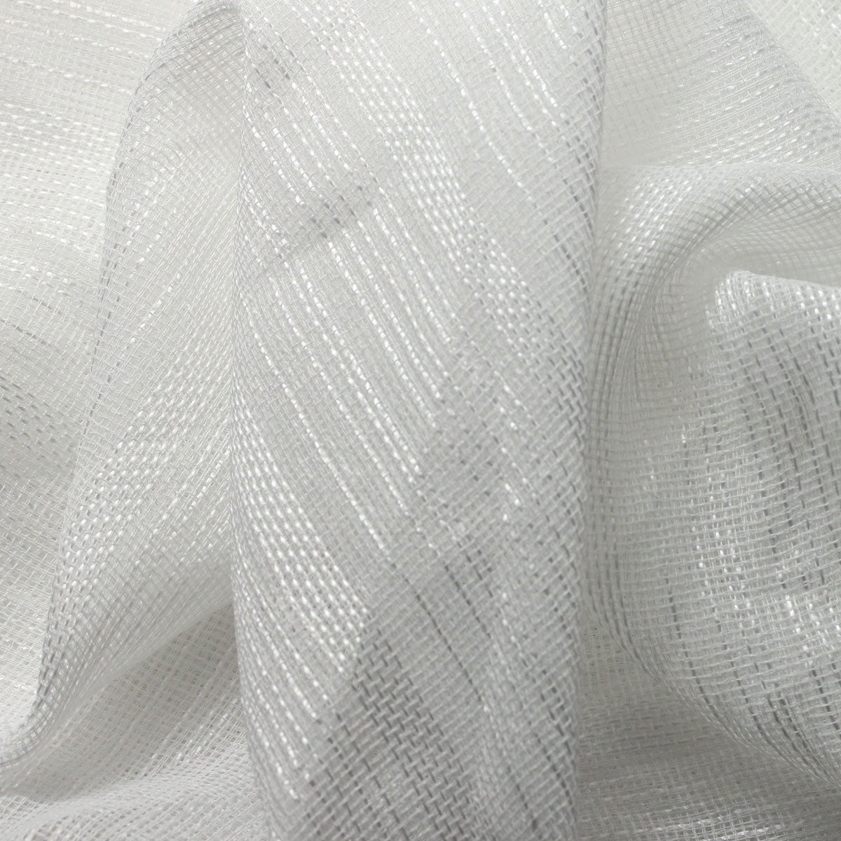 Sheer Drapery Fabric Stripe Embroidered 110" Polyester