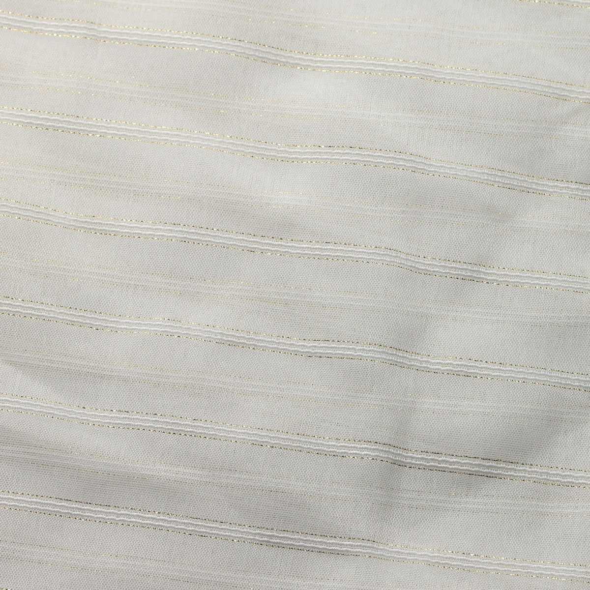 Sheer Drapery Fabric Stripe Embroidered 110" Polyester