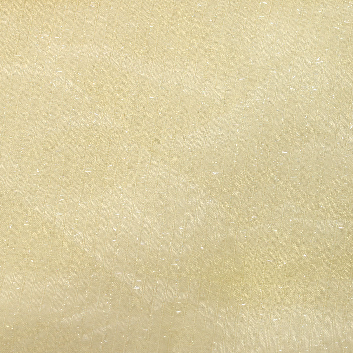Sheer Polyester Drapery Fabric 110" Gray Ivory White